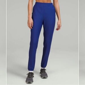 Lululemon Adapted State High Rise Fleece Jogger Pants Psychic Blue 14 NWT